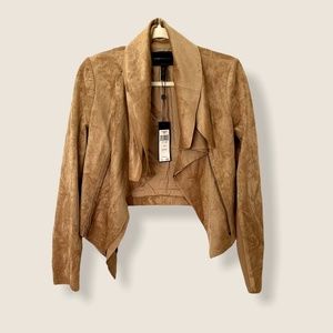 BCBGMaxAzria Suede Khaki Jacket